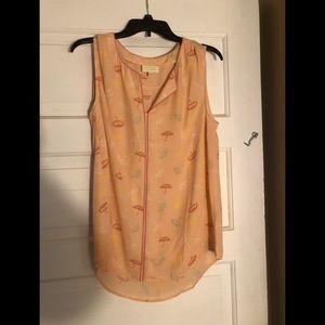 Umbrella print tank top
